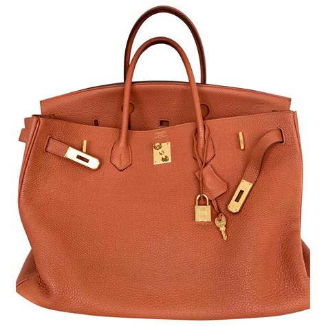 leather hermes birkin handbag.